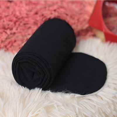 600D New Winter Thick Tights Plus Size Women Anti-hook Tear Resistant Super Elastic Large Size Color Opaque Pantyhose Female