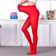 Load image into Gallery viewer, 600D New Winter Thick Tights Plus Size Women Anti-hook Tear Resistant Super Elastic Large Size Color Opaque Pantyhose Female
